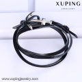 Brazalete-232 Xuping venta caliente acero inoxidable joyería moda nuevo diseño ancla pulsera de cuero